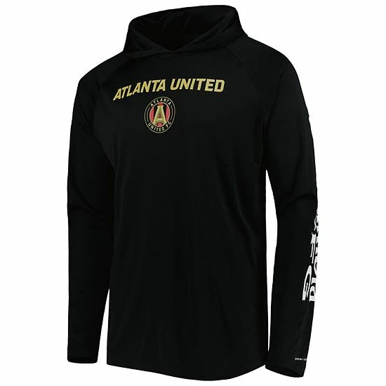 Wholesale ๐งจ Unbranded Men's Columbia Black Atlanta United FC Terminal Tackle Omni-Shade Raglan Pullover Hoodie ๐ - Image 3