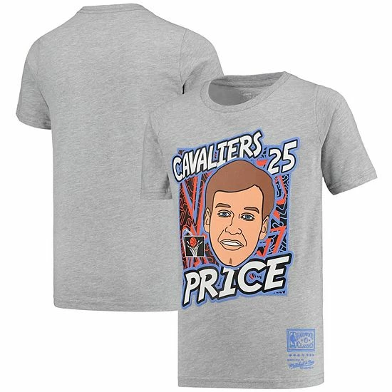 Deals ๐ Unbranded Youth Mitchell & Ness Mark Price Gray Cleveland Cavaliers Hardwood Classics King Of The Court Player T-Shirt ๐ - Image 2