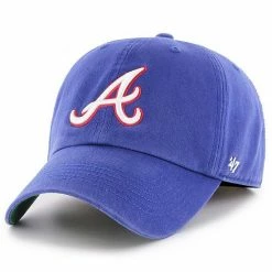 Best deal ❤️ Unbranded Men's '47 Royal Atlanta Braves Cooperstown Collection Franchise Logo Fitted Hat ⭐