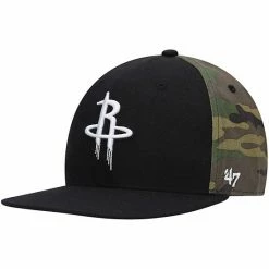 Best deal ⌛ Unbranded Men's '47 Black/Camo Houston Rockets Bramble Captain Snapback Hat ⭐