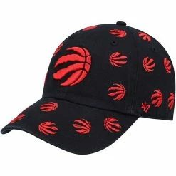 Cheapest 🥰 Unbranded Men's '47 Black Toronto Raptors Confetti Cleanup Adjustable Hat 🧨