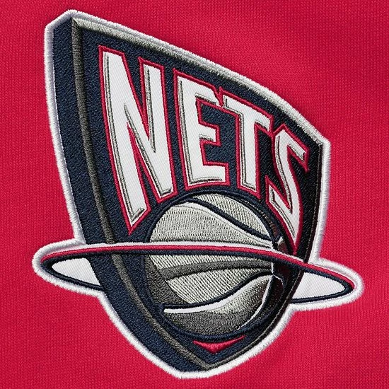 Promo ๐ Unbranded Men's Mitchell & Ness Navy New Jersey Nets Hardwood Classics Colorblock Pullover Hoodie ๐ฅ - Image 5