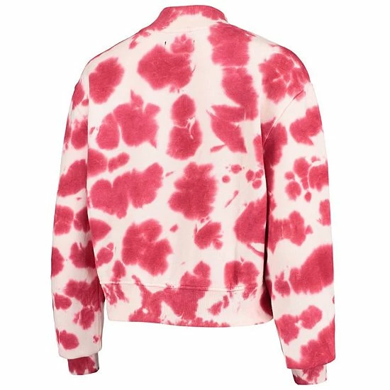 Wholesale 👍 Unbranded 👩 Women's Junk Food Red Kansas City Chiefs Tie-Dye Cropped Pullover Sweatshirt 😀 - Image 4