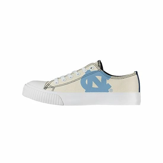 Promo 😀 Unbranded 👩 Women's FOCO Cream North Carolina Tar 👠 Heels Low Top Canvas Shoes 😀 - Image 2