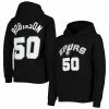 Flash Sale ✨ Unbranded Youth Mitchell & Ness David Robinson Black San Antonio Spurs Hardwood Classics Name & Number Pullover Hoodie 🤩