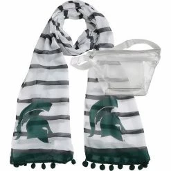 New 💯 Unbranded Michigan State Spartans Fanny Pack Scarf Set ⌛