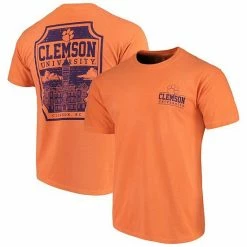 Best deal 👍 Unbranded Men's Orange Clemson Tigers Comfort Colors Campus Icon T-Shirt 🛒