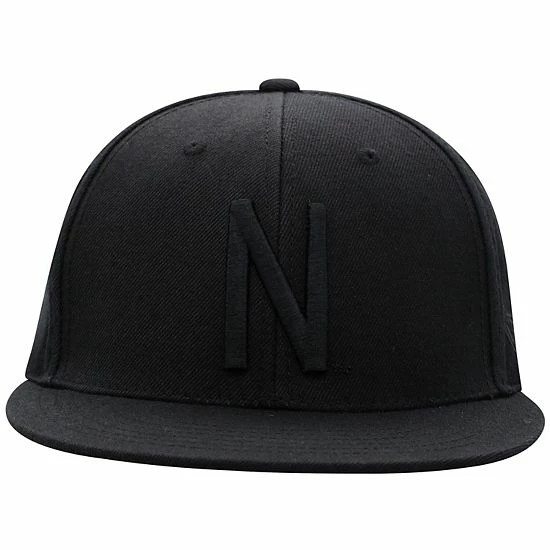 New ๐ Unbranded Men's Top Of The World Nebraska Huskers Black On Black Fitted Hat โญ - Image 4
