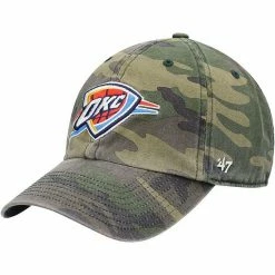 Hot Sale ⭐ Unbranded Men's '47 Camo Oklahoma City Thunder Clean Up Adjustable Hat 🎉