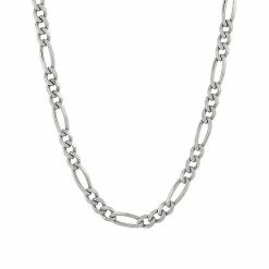 Best Sale 💯 Unbranded Sterling Silver 4.3 Mm Figaro Chain Necklace - 18 In. ❤️