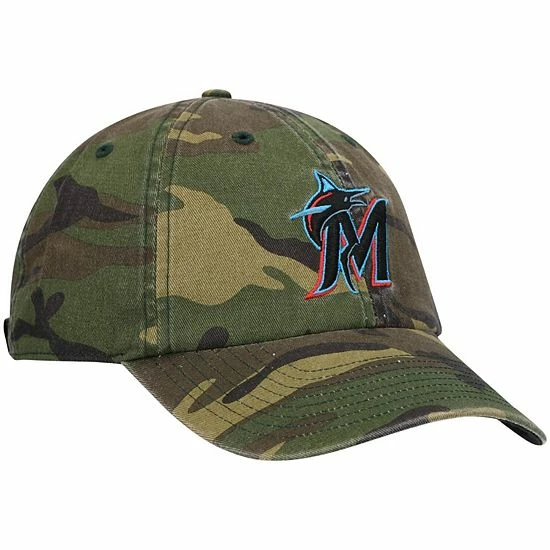 Promo ๐ฏ Unbranded Men's '47 Camo Miami Marlins Team Clean Up Adjustable Hat ๐ - Image 4