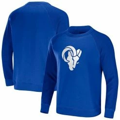 Wholesale 👏 Unbranded Men's NFL X Darius Rucker Collection By Fanatics Royal Los Angeles Rams Raglan Fleece Pullover Sweatshirt 👏
