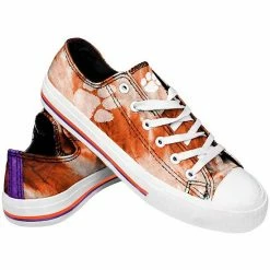 Discount ❤️ Unbranded 👩 Women's Clemson Tigers Tie-Dye Canvas 👟 Shoe 😍