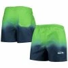 Cheap 🔔 Unbranded Men's FOCO College Navy Seattle Seahawks Dip-Dye Swim Shorts 😍