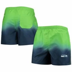 Cheap 🔔 Unbranded Men's FOCO College Navy Seattle Seahawks Dip-Dye Swim Shorts 😍