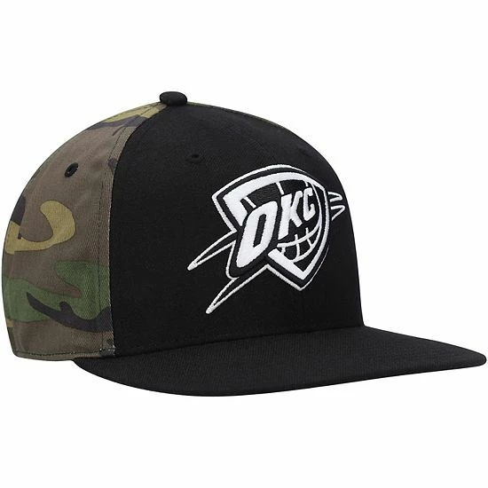 Best Sale 🛒 Unbranded Men's '47 Black/Camo Oklahoma City Thunder Bramble Captain Snapback Hat 👏 - Image 4