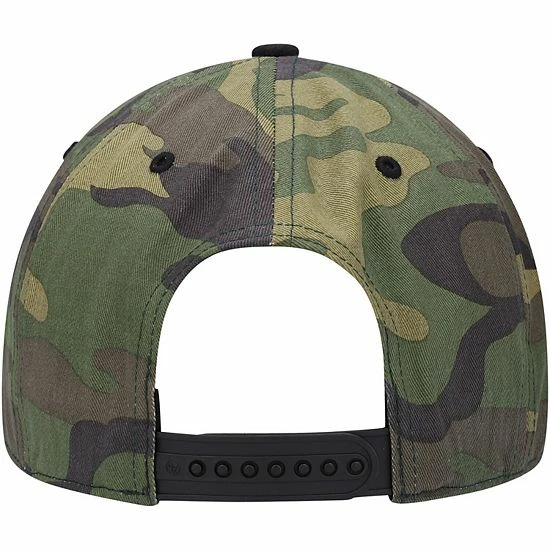 Best Sale 🛒 Unbranded Men's '47 Black/Camo Oklahoma City Thunder Bramble Captain Snapback Hat 👏 - Image 5