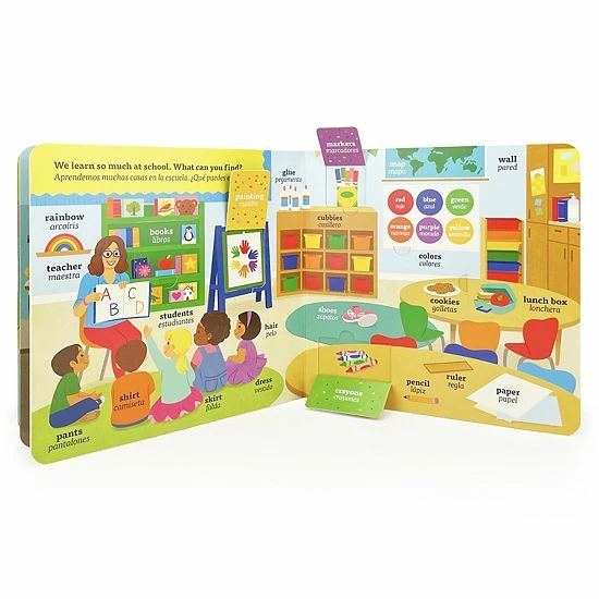 Deals ✔️ Unbranded First Words Bilingual English & Spanish Lift-a-Flap Children's Book ⭐ - Image 2