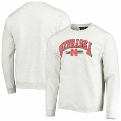 Top 10 🧨 Unbranded Men's League Collegiate Wear Heathered Gray Nebraska Huskers Upperclassman Pocket Pullover Sweatshirt 🥰