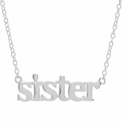 Wholesale 😍 Unbranded Sterling Silver 16" "Sister" Necklace 🥰