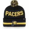 Best deal 🎉 Unbranded Men's '47 Black Indiana Pacers Bering Cuffed Knit Hat With Pom 🌟