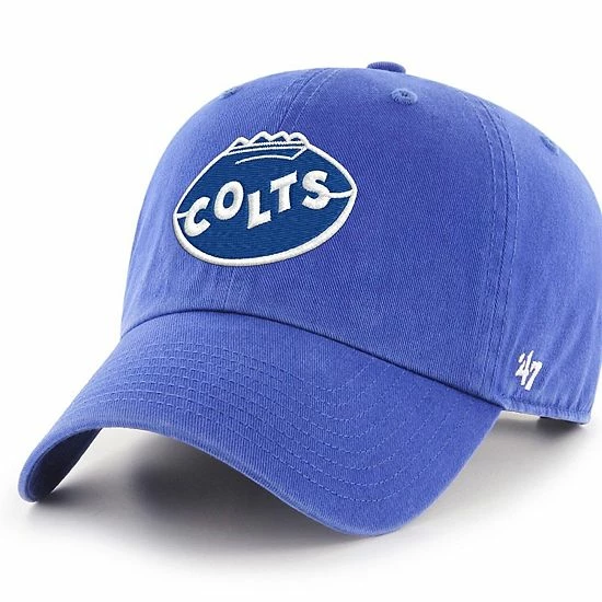 Flash Sale ⌛ Unbranded Men's '47 Royal Indianapolis Colts Hometown Clean Up Adjustable Hat 😉 - Image 2
