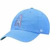 Promo 🧨 Unbranded Men's '47 Light Blue Houston Oilers Legacy Franchise Fitted Hat ✔️