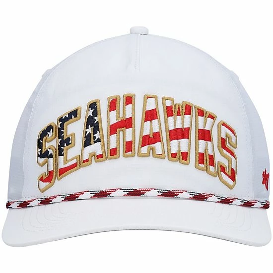 Best deal ๐ Unbranded Men's '47 White Seattle Seahawks Hitch Stars And Stripes Trucker Adjustable Hat โญ - Image 3