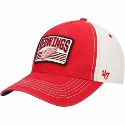 Wholesale 👏 Unbranded Men's '47 Red Detroit Red Wings Shaw MVP Adjustable Hat 💯