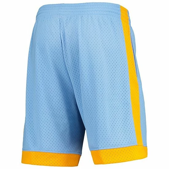 Discount 😍 Unbranded Men's Mitchell & Ness Blue Los Angeles Lakers Hardwood Classics 2001/02 Swingman Shorts 🎉 - Image 2