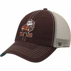 Brand new 💯 Unbranded Men's '47 Brown/Natural Cleveland Browns Legacy Trawler Trucker Clean Up Snapback Hat 😍