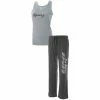 Cheapest 🌟 Unbranded 👩 Women's Concepts Sport Heathered Gray/Heathered Charcoal San Antonio Spurs Plus Size Tank Top & Pants Sleep Set 🛒