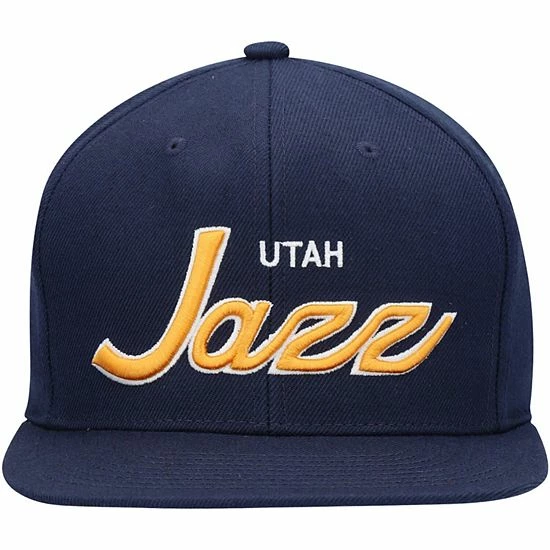 Coupon ๐ Unbranded Men's Mitchell & Ness Navy Utah Jazz Script Snapback Hat ๐ฅฐ - Image 3