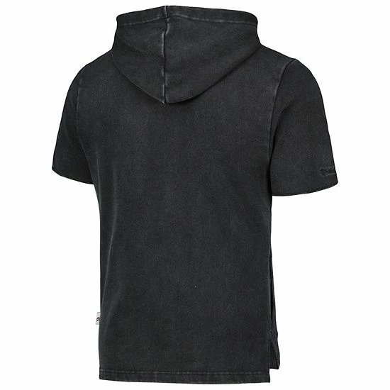 Buy 🧨 Unbranded Men's Mitchell & Ness Black New York Knicks Tonal Short Sleeve Pullover Hoodie 🤩 - Image 4