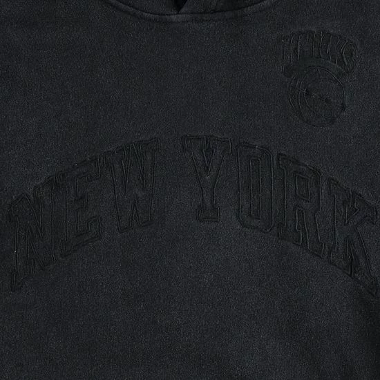 Buy 🧨 Unbranded Men's Mitchell & Ness Black New York Knicks Tonal Short Sleeve Pullover Hoodie 🤩 - Image 5