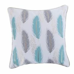Best Pirce 😍 Unbranded Levtex Home Victoria Teal Feathers Throw Pillow 🥰