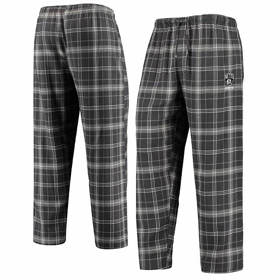 Cheap ⭐ Unbranded Men's Concepts Sport Charcoal/Gray Brooklyn Nets Ultimate Plaid Flannel Pajama Pants ✨ - Image 2