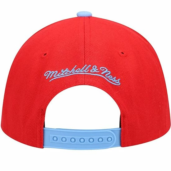 New 🌟 Unbranded Men's Mitchell & Ness Red/Light Blue Chicago Bulls Hardwood Classics Satin Reload Snapback Hat ⭐ - Image 5