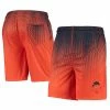 Best Sale 😍 Unbranded Men's FOCO Navy/Orange Chicago Bears Historic Logo Pixel Gradient Training Shorts 😀
