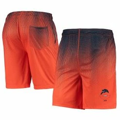 Best Sale 😍 Unbranded Men's FOCO Navy/Orange Chicago Bears Historic Logo Pixel Gradient Training Shorts 😀