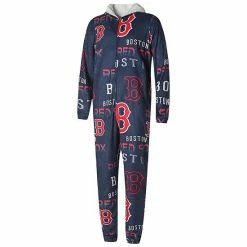 Budget 🧨 Unbranded Men's Concepts Sport Navy Boston Red Sox Windfall Microfleece Union Suit 😉