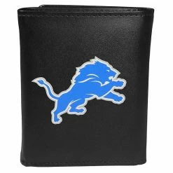 Coupon 🧨 Unbranded Men's Detroit Lions Logo Tri-Fold Wallet 🔥