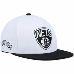 Buy ❤️ Unbranded Men's Mitchell & Ness White Brooklyn Nets Core Side Snapback Hat ❤️