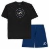 Best Pirce 🎉 Unbranded Men's Concepts Sport Blue/Heathered Charcoal Tampa Bay Lightning Big & Tall T-Shirt & Shorts Sleep Set ✔️