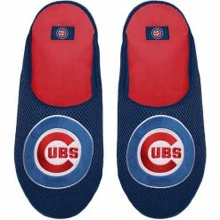 Best Sale ⌛ Unbranded Youth FOCO Chicago Cubs Big Logo Colorblock Mesh Slippers 😉