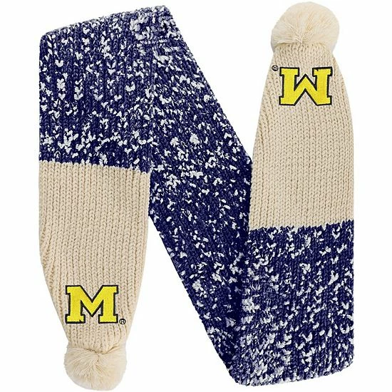 Discount 🔔 Unbranded FOCO Michigan Wolverines Confetti Scarf With Pom ❤️