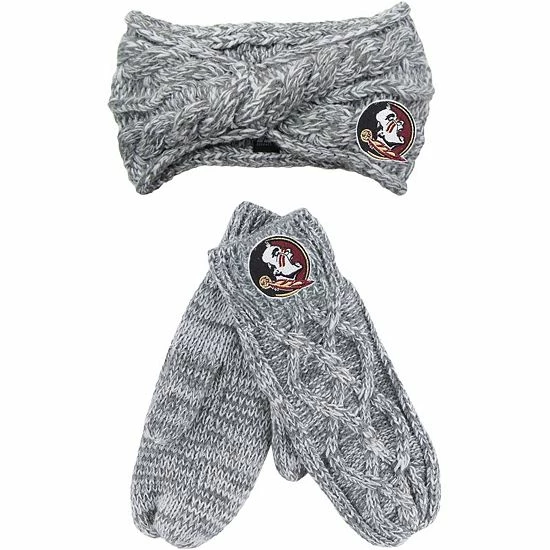 Best deal 🤩 Unbranded ZooZatz Gray Florida State Seminoles Headband & Mittens Set 😍
