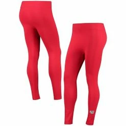 Promo 🎁 Unbranded 👩 Women's ZooZatz Red Wisconsin Badgers Fleece-Lined Leggings 🔔