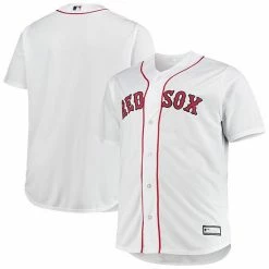 Promo 🤩 Unbranded Men's White Boston Red Sox Big & Tall Home Replica Team Jersey 🎉