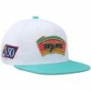 Best Pirce 🔔 Unbranded Men's Mitchell & Ness White/Teal San Antonio Spurs Hardwood Classics 50th Anniversary Snapback Hat ❤️